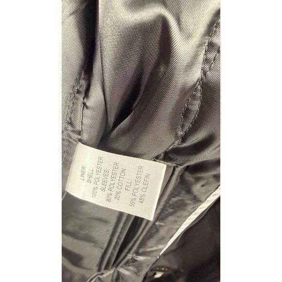 Twinhill Coat Mens 42S Black Hooded Fly Front Thinsulate Lined Overcoat Jacket - Picture 8 of 14